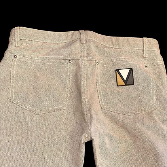 Louis Vuitton Cream Pants with Logo Tag - Picture 1 of 8